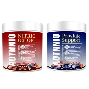 Prostate Health and Nitric Oxide Soft Chews Each for Men | Healthy DHT levels |  Blood Flow & Energy  | Mixed Berry Flavor | 60 Count