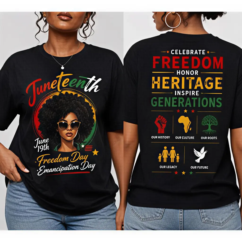 Juneteenth Freedom Day Shirt, African American Pride Tee, Black Heritage Culture Unisex T-Shirt, Emancipation Day Gifta