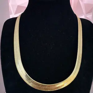 Unique Omega.Fashion Gold Necklace. 14k gold filled. Stainless steel. High-Quality Jewelry