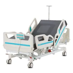 VEVOR Premium 5 Function Full Electric Hospital Bed, ICU Medical Bed with Cardiac Chair, CPR, Trendelenburg Reverse Trendelenburg, Central Locking System with 5 Casters for Home Hospital, 550LBSVEVOR Super Brand Day