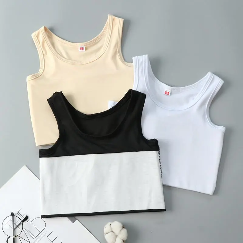 Women's Elastic Bandage Pullover Half-Length Chest Binder Corset Tank Top, FTM Underwear Vest for Cosplay Use