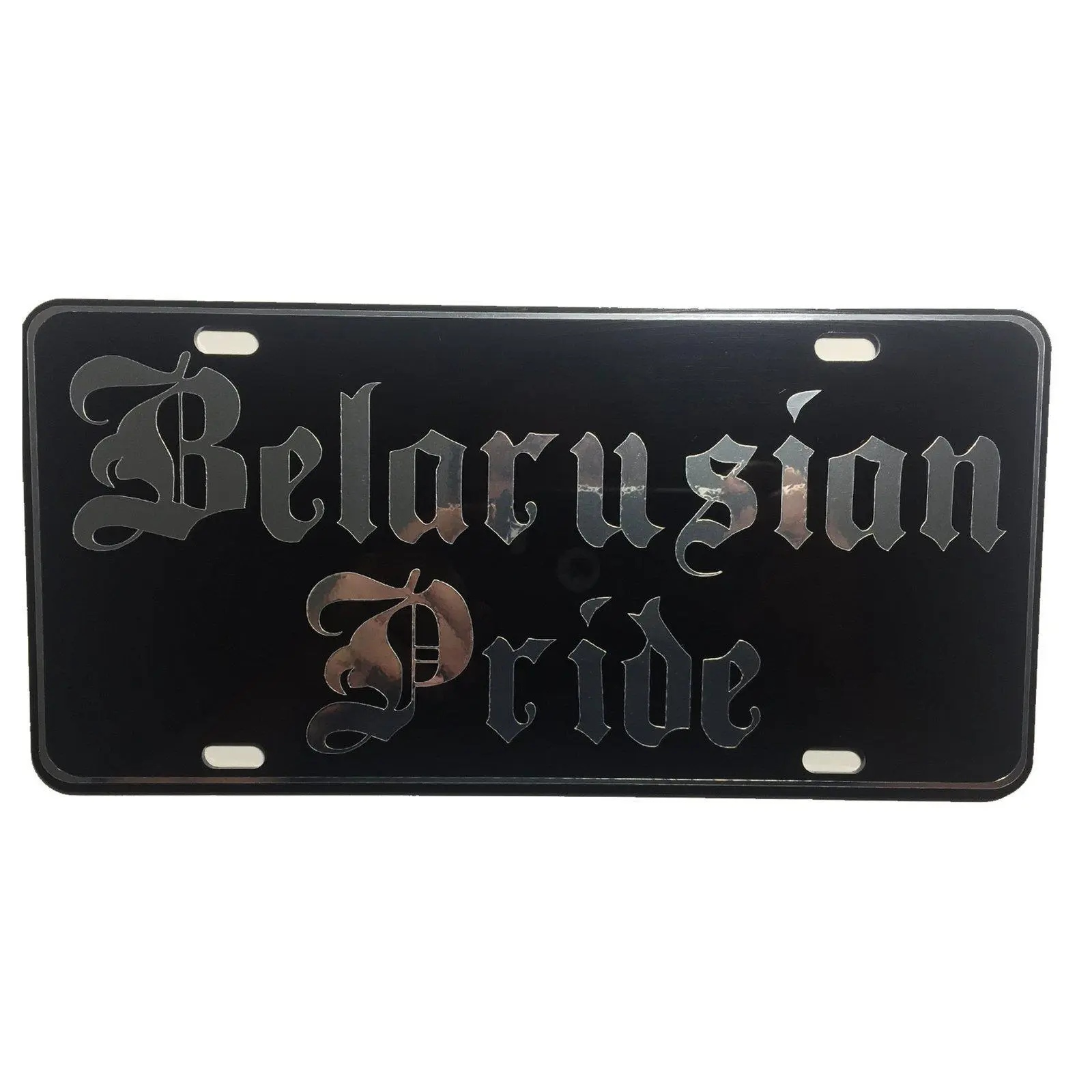 CustoMonsterDesigns Belarusian Pride Heavy Duty Aluminum License Plate