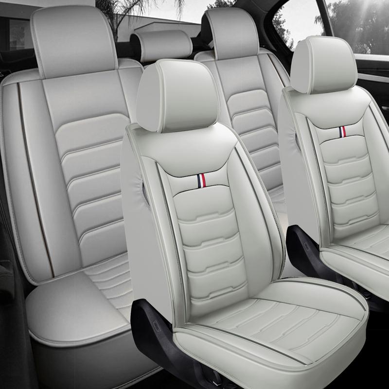 For Honda Accord 2003-2024/ Civic 2003-2023 Car 5 Seat Covers, Premium Leather Front & Rear Full Set Seat Covers Cushion Protector Pad Mat Waterproof, 40/60 60/40 50/50 40/20/40 Split Rear Benches Auto Decoration Accessories