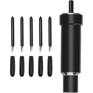 1 set Deep Cut Housing +5 Pcs Deep-Point Blade, Replacement Deep Cut Blade Suitable for Explore Air One/Air/Air 2/ Air 3 / Maker/Maker 3 Cut Materials Up to 1.5mm Thickness, for Personalized Crafts