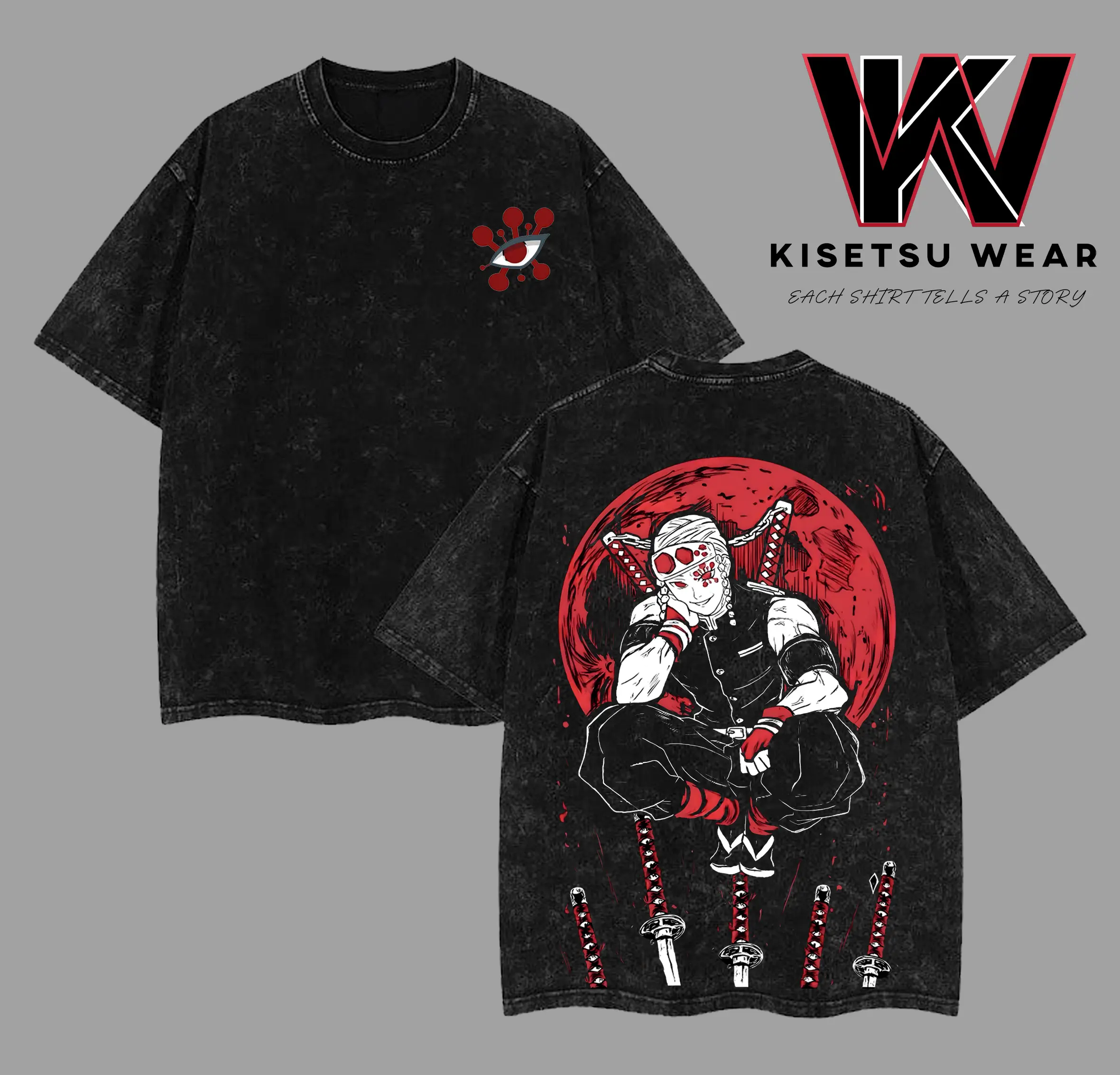 Tengen Uzui Graphic Tee - Demon Slayer Anime Streetwear Shirt, Soft Oversized Cotton T-Shirt, Classic Anime Apparel, Menswear Aesthetic Clothes, Sound Hashira Unisex Top, Gift for Anime Fans