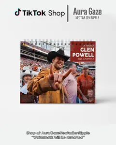 Glen Powell 2026 Wall Calendar Planner, Unique Holiday Gift, Fan Gift, Gift For Her, Glen Powell Celebrity Crush Merch