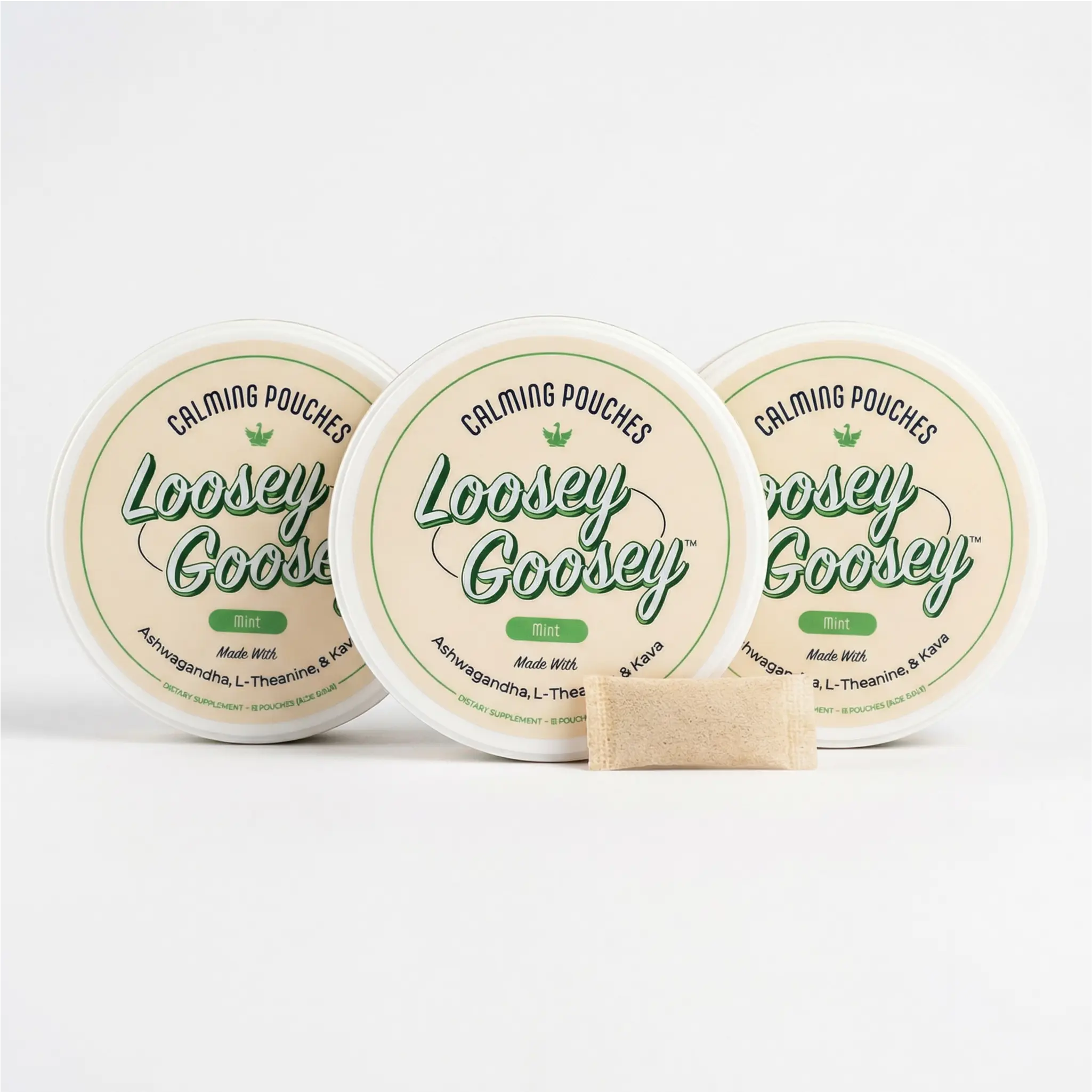 Loosey Goosey 3 Pack of Calming Pouches - Feel Calmer, Stay Sharper - Nicotine-Free