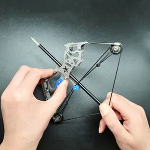 Mini Pulley Bow Set, Compound Bow, Short Axis Composite Bow Kit, Indoor Target Training, Outdoor Competition Toy, Safe Archery Beginners Equipment