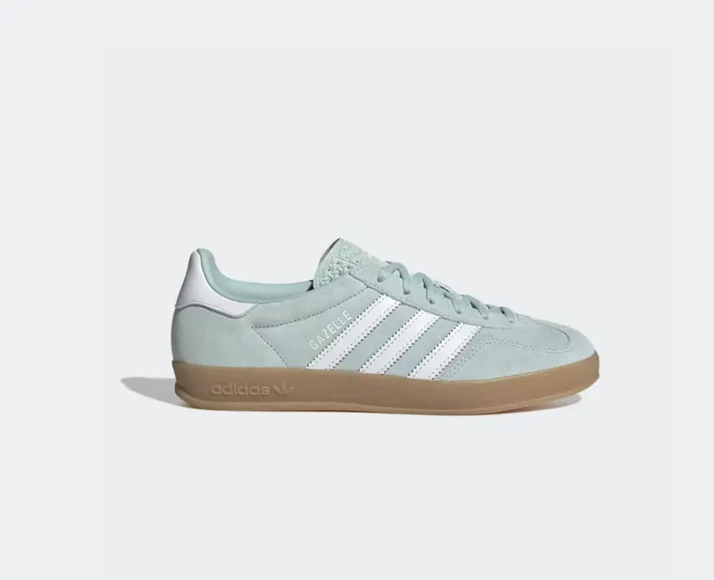 adidas gazelle silver green womens adidas Gazelle Indoor - Women's main image 1