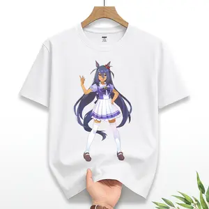 Purple Speed Muse – Anime Racer Girl Inspired by Uma Pretty Derby | Heavy Cotton Tee for Otaku Fans