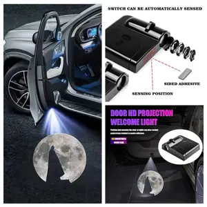 4pcs Batman Logo Car Welcome Light Set, Upgrade Your Vehicle with Easy Install Projection Atmosphere Lamp, Fits Multiple Car Types