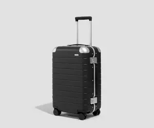 The Aluminum Edge Carry-On in Jet Black The Aluminum Edge Carry-On in Jet Black