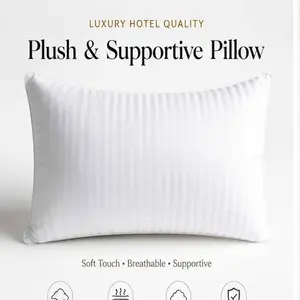 Standard Size Soft Bed Pillow Insert Hotel Quality Breathable All Season Bedding