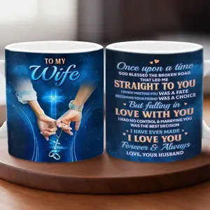 Gifted Boom – To My Wife 11oz/15oz Ceramic Mug – Loving Christian Message from Husband, Heartfelt Gift for Her Birthday, Anniversary, Chrismas Gift or Everyday Reminder