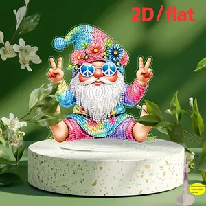 Unique Acrylic Craft Decorative Figurine, DIY Flat Diamond Painting Miniature Statue, Perfect Gift Idea for Festive Surprises, Handmade Gifts