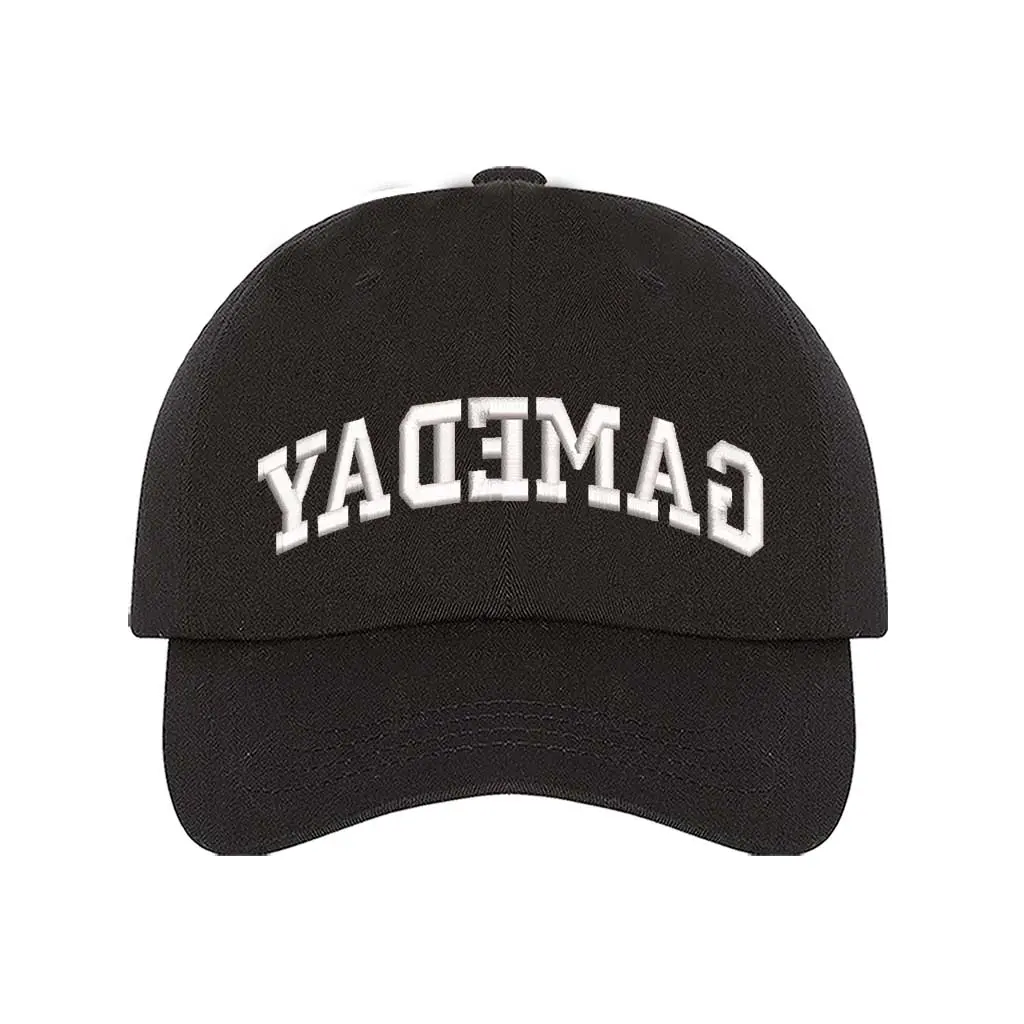 Gameday Embroidered Baseball Cap – Gameday Backwards Baseball Hat - Funny Baseball Hats