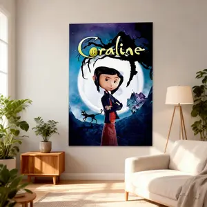 Coraline Canvas Painting Oil Painting Wall Art Canvas Poster Decorative Painting Corridor Decoration Home Ornaments Photo Artistic Room Print Wood Animal Design