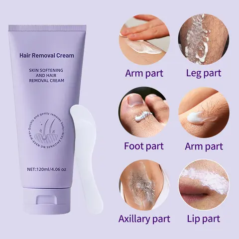 Women & Men Body Hair Removal Cream, Smooth Skin in 5–10 Minutes,Hair Remover from Legs,and Bikini Line,Arms, Underarms, Stomach, safe Up to 7 Days, good hair remover