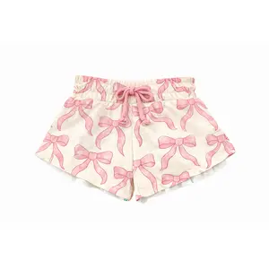 Pink Bow Active Shorts
