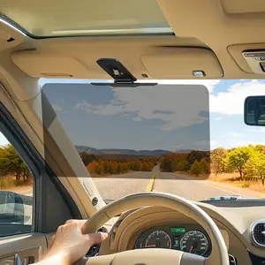Large Polarized Sun Visor Extender for Car SUV Truck Van Blocks UV400 Glare Safe Attachment Buckle Closure Interior Cooler Fashion Auto Accessory Gift for Christmas Halloween Thanksgiving Spring Festival 2026 New Drive Safe