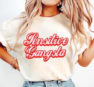 [Sale Up To 50%] Sensitive Gangsta Amaya Papaya Quote Shirt Meme God Forbid I'm a Sensitive Gangster Love Saying Island Huda I'm a Mommy Mamacita Graphic Streetwear T-shirt