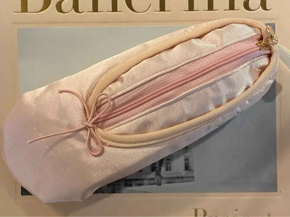Ballet Shoe Pencil Case Cute Korean Style Kawai Pouch Gift for Dancers Girls