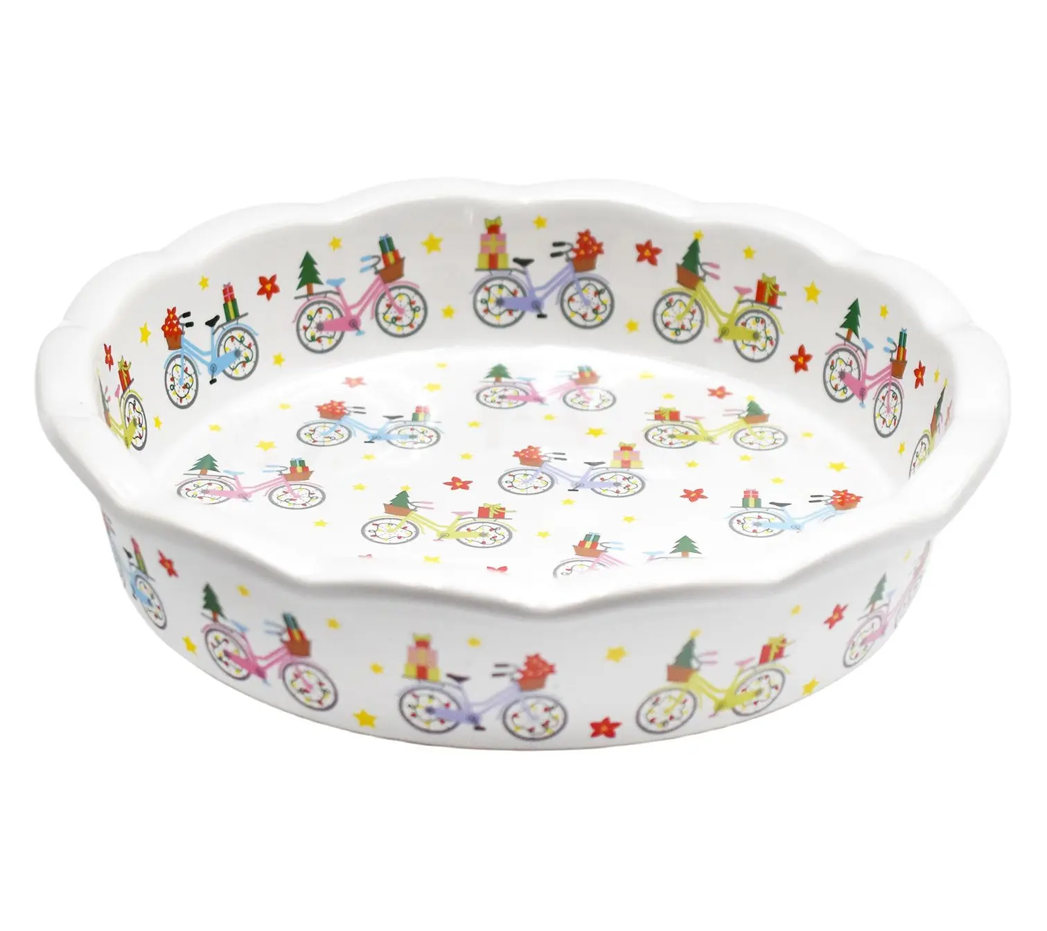 Temp-tations Seasonal Scalloped-Edge 9" Pie Plate
