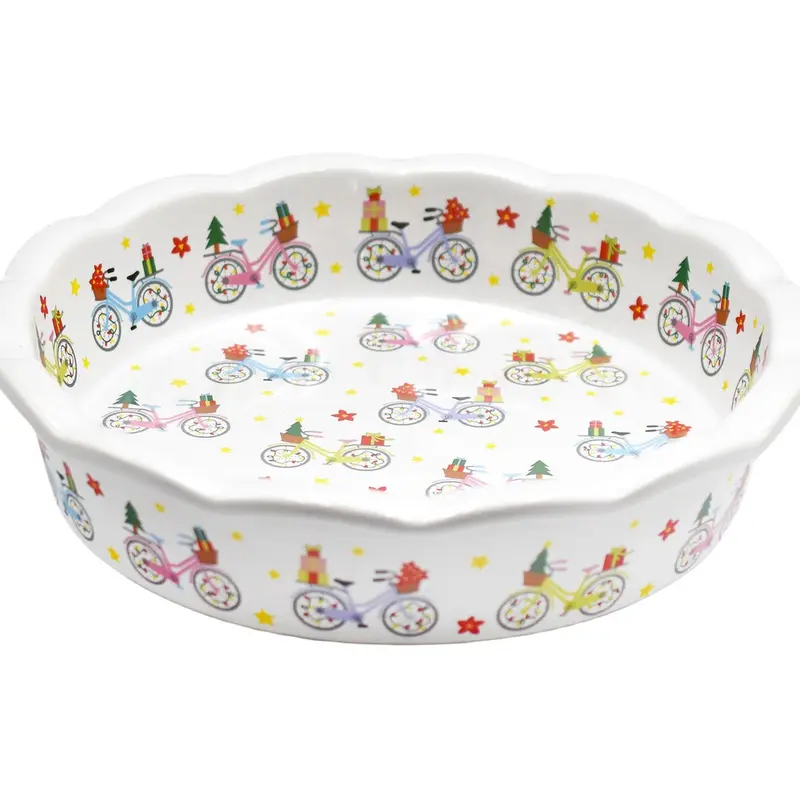 Temp-tations Seasonal Scalloped-Edge 9" Pie Plate