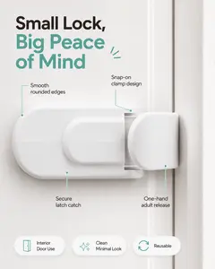 Hug Lock Child Proof Door, Snap-On Door Knob Safety Lock And Door Handle Child Lock, The Snap-On Door Lock Kids Can'T Reach Or Defeat - No Tools Or Adhesives Required - Works with Door Knob, Lever Or Handle