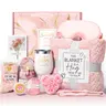 Mayicivo Self-Care Spa Gift Basket for Mom, Wife & GF – Christmas, Thanksgiving, Birthday Gifts, Adulting & Festive Home Spa Package