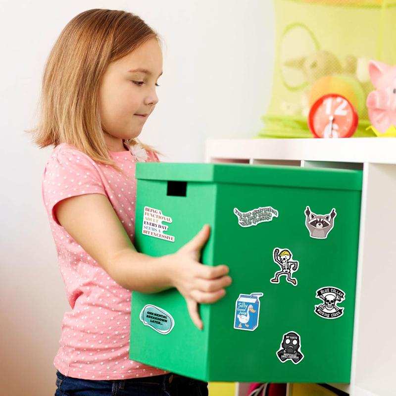 100PCS Funny Saying Sticker Pack - Snarky, Sarcastic Bold Humor Vinyl Waterproof Meme stickers for laptop, computer, water bottle, ipad, phones bumper folding  chair sticker pack