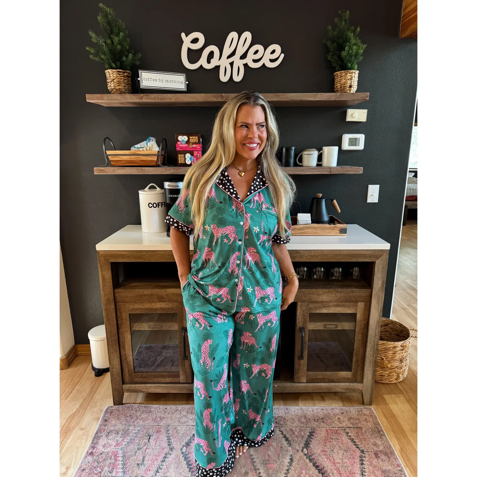 PINK LEOPARD LUXE PJ SET