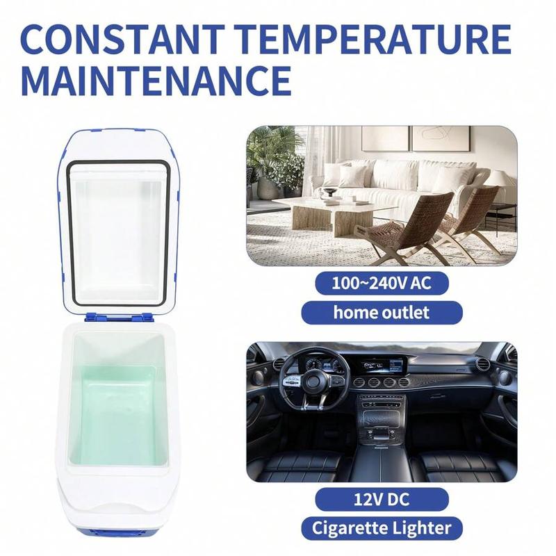 Blue 7L Skincare Mini Fridge With Floral Accents Design, Adjustable Strap & Dual-Temp Control - Perfect Gift To Store Cosmetics/Cans (Holds 9 Drinks) Blue 7L Skincare Mini Fridge With Floral Accents Design, Adjustable Strap & Dual-Temp Control - Perfect Gift To Store Cosmetics/Cans (Holds 9 Drinks)