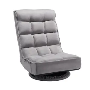 VEVOR 360° Swivel Floor Gaming Chair with 4 Adjustable Position Folding Floor Chair