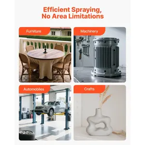 VEVOR 3-Piece Air Spray Gun Kit, Professional Auto Paint Spray Gun Set with 3 Nozzles (1/1.4/1.8mm), 3 Cups Air Regulator, Gravity Feed Automotive Paint Sprayer for Primer, Topcoat Touch-Up