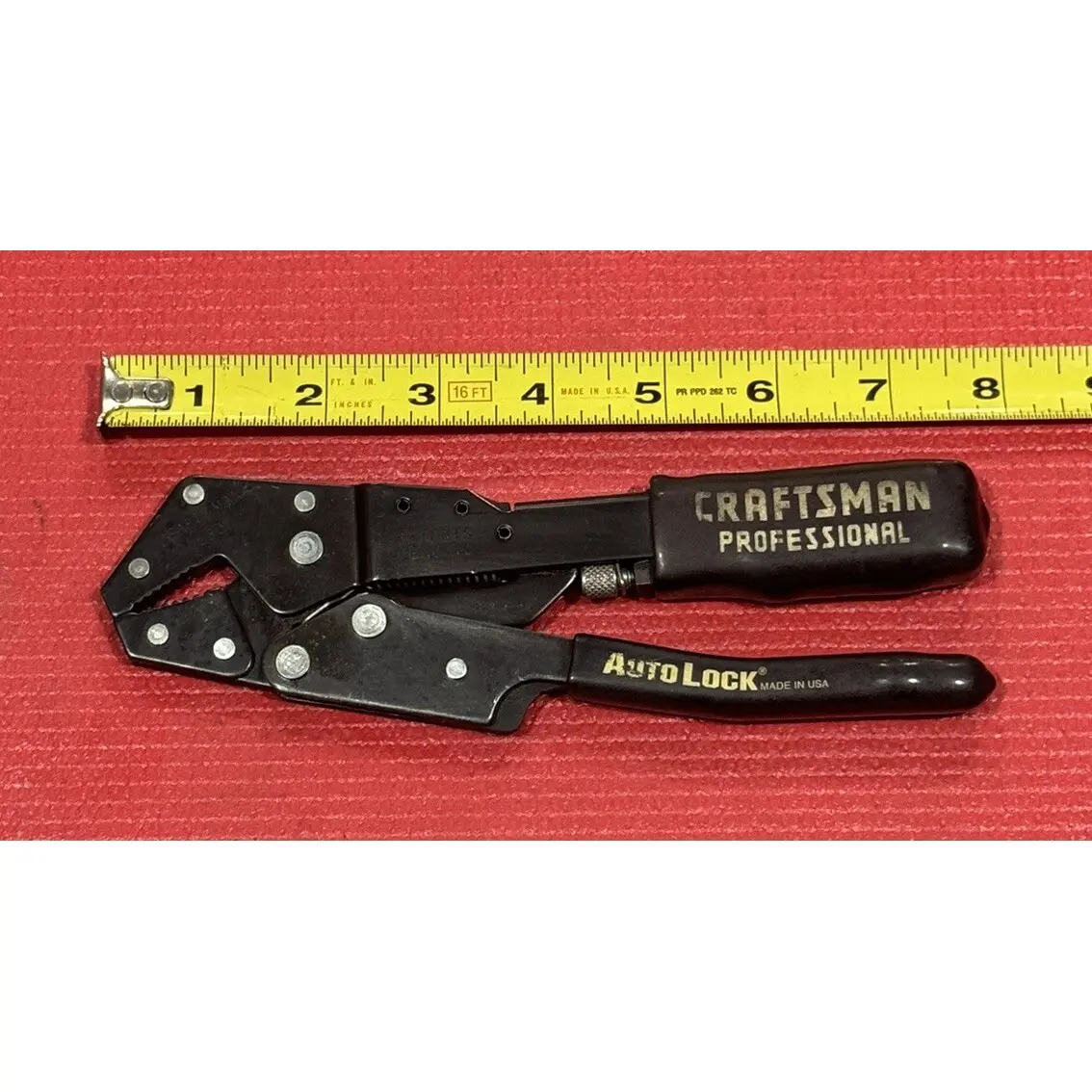 Vintage Craftsman 45307 Professional Auto Lock Pliers Made in USA Nice!!
