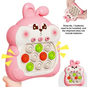 Game Machine Speed Push Obstacle Puzzle Toy, Animal Shape Puzzle, Focus Memory Hand-Eye Coordination Logic Thinking, Partial Lights Color Random