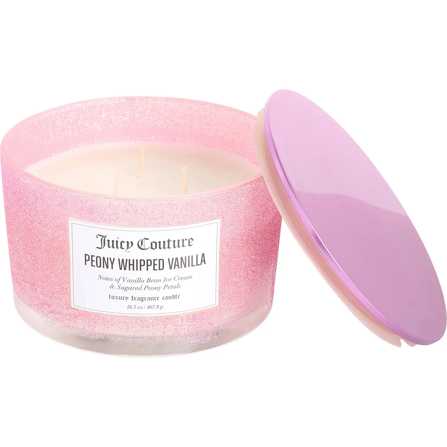 Juicy Couture Peony Whipped Vanilla By Juicy Couture Glitter Candle For Women Juicy Couture Peony Whipped Vanilla By Juicy Couture Glitter Candle For Women