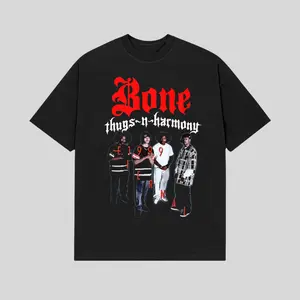 Bone Thugs-N-Harmony Shirt – 90s Hip Hop Graphic Shirt, Vintage Rap Group T-Shirt, Streetwear Fan Gift, Men’s Tops
