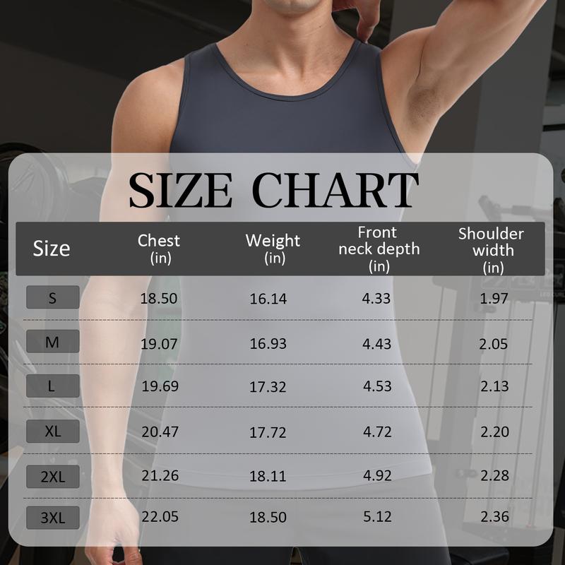 Magcomsen 1/2 Pack Men's Compression Tank Top Sleeveless Sports Shirt Gym Body Shaper Slimming Undershirt Magcomsen 1/2 Pack Men's Compression Tank Top Sleeveless Sports Shirt Gym Body Shaper Slimming Undershirt