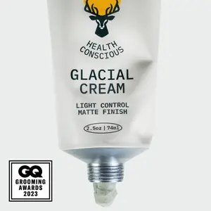 Glacial Hair Styling Cream - Natural, Low Hold, Matte Finish, Science-Backed | Deeply Smooths, De-Frizzes, Conditions, Texturizes & Defines Strands.