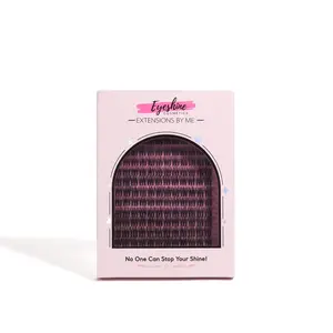 Eyeshine Dawn Invisifluff (black 12-16mm) Lash Clusters only glue sold separately
