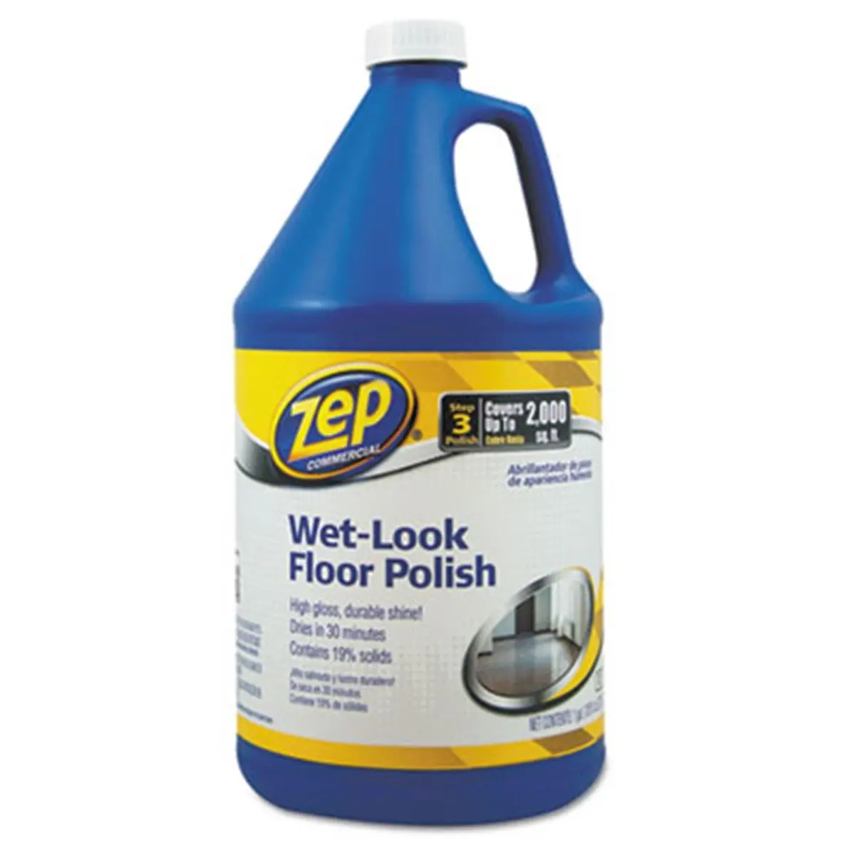 ZPE 1 gal Liquid Commercial Wet-Look Floor Cleaner - Household Surface Maintenance Solution for Wetlook Shine