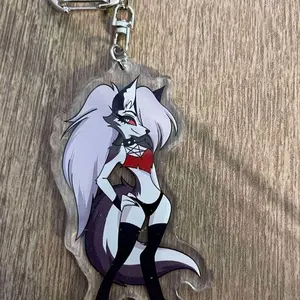 Helluva Boss Loona Keychain (bikini) Hazbin Hotel Acrylic Charm Keychain
