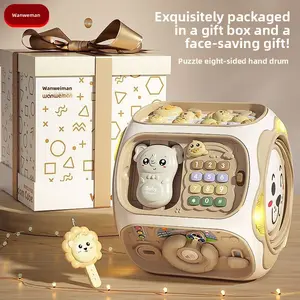 Hand Clap Drum Polyhedral Toy Baby 0 to 1 Year Old Bluetooth Charging Clap Drum Educational 6-12 Months Early Education Baby