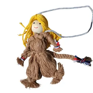 Norwegian Folk Art Yarn Doll Huldra Forest Spirit, 5 Inch Long