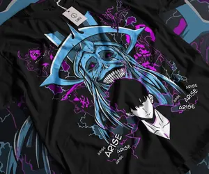 Solo Leveling ss2 Shirt, Sung Jin Woo Unisex Shirt, Top Anime Sweatshirt, Manga Lover Shirt, Graphic Tee, Otaku Ropa Sweater, Cotton Menswear