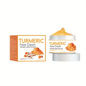 Turmeric Skincare Cream with Soap, Natural Herbal Extracts, Gentle Deep Cleansing, Repair Damaged Skin, Antioxidant, Ideal for Daily Beauty Care