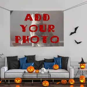 Custom Personalized Banner & Tapestry with Your Own Text, Photo, Logo - Wall Hanging for Mother's Day, Anniversary, Birthday Gift - Add Your Own Design for, Office, Decor - Easy Upload Process for Text/Photos/Logos