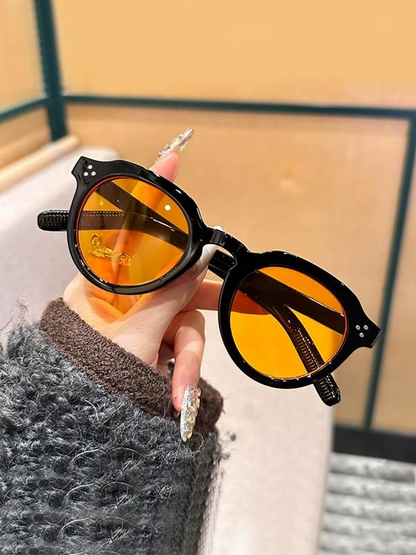 Classic Round Polarized Sunglasses for Men and Women, Retro Style Uv400 Lenses for Maximum Sun Protection, Lightweight Design for All-Day Comfort